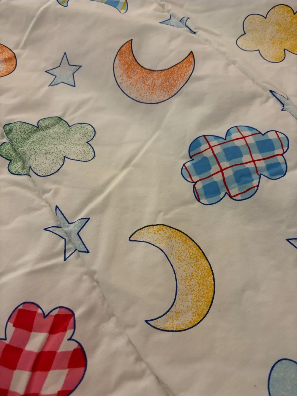Vtg Coming Home Lands End Kids Sleeping Bag Blanket Comforter Bear Bunny 90s USA